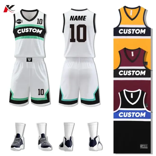 Print Men's Basketball Jersey Suit Personalized Custom Quick Dry Youth Professional Training Basketball Uniform Clothing YW-S010
