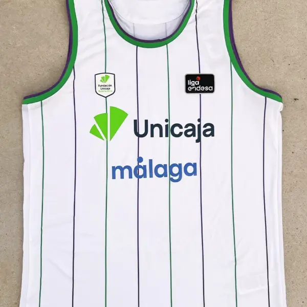 Summer Unicaja Basketball Jersey Beach Vest For Men And Women Adults' Outdoor 3D Printed Quick Dry Breathable Vest Beachwear