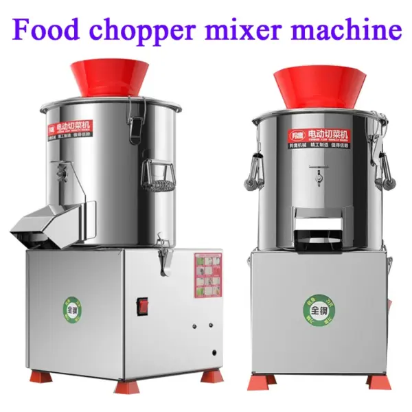 2025 New Commercial Cabbage Chopper Electric Food Processor Vegetable Slicer Granulator Multi Function Cut Meat Grinder Machine