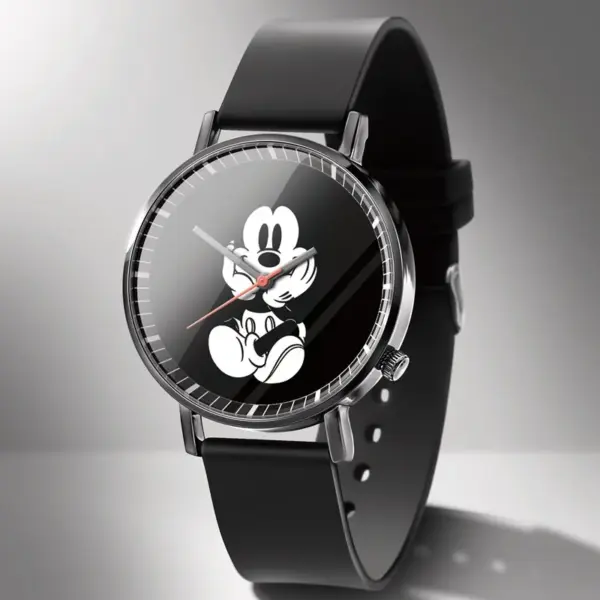 Disney Mickey Minnie Mouse Girl Boy Children's Kids Watch Women Cute Male Female Couple Wrist Watches Birthday Gifts