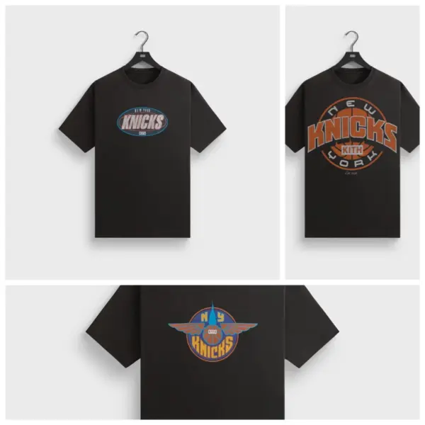 2025 Summer Kith for New York Kincks Fashion Brand Basketball Print T Shirt Classic Unisex Oversized Cotton Round Neck Top Tee