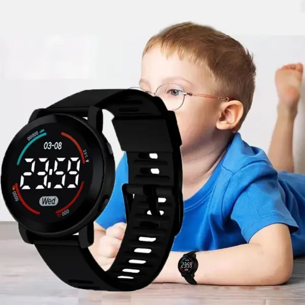 Kids Watches Luminous Waterproof Sport Children Watch Silicone Strap LED Digital Electronic Wrist Watch for Boys Gril Reloj Niño