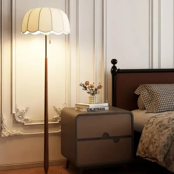 Vintage Iron E27 Led Floor Lamps for Living Room Sofa Side Remote Control Dimming Standing Lamp Bedroom Bedside Lights