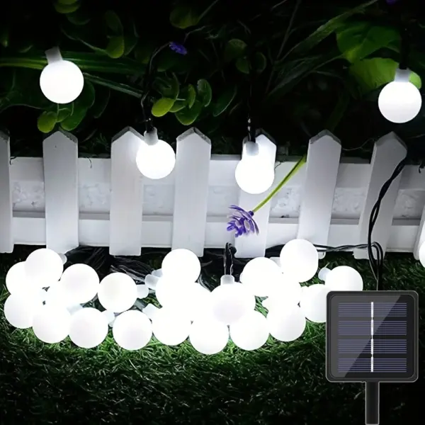 Ball Garland Fairy Lights String Outdoor Lamp Christmas Halloween Lights Holiday Party Decoration Solar Light Outdoor Xmas
