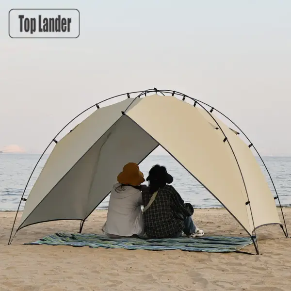 Ultralight 2 3 4 Person Camping Tent for Beach Park Arch Tarp Sun Shelter Waterproof Shade Canopy Awning Outdoor Fishing Family