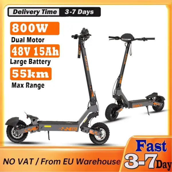 KuKirin G2 Electric Scooter 800W 10 "Foldable Scooter 15Ah Max 45 KM/H Cheap Scooter All Terrain Electric Skateboard