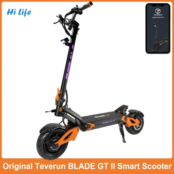 Pre Sale Blade GT II 60V 26Ah Dual Motor 1500W*2 Full Hyd Brake Top Speed 85km/h Minimotor Finger Throttle 11inch Blade Scooter