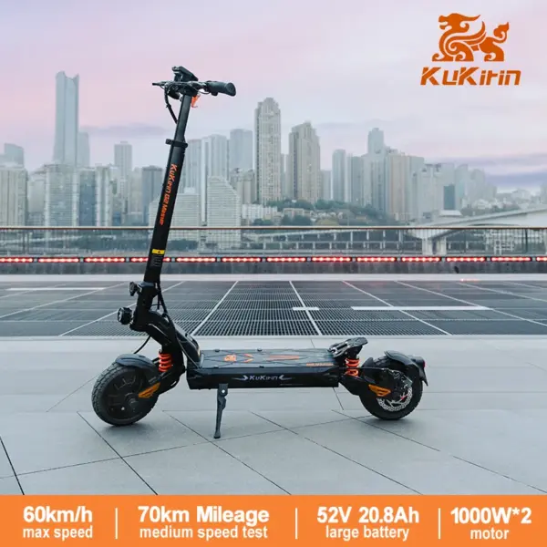 KuKirin G2 Master electric scooter(2025 New Model), 1000W*2 dual drive motor, 52V20.8Ah battery, max speed of 60km/h