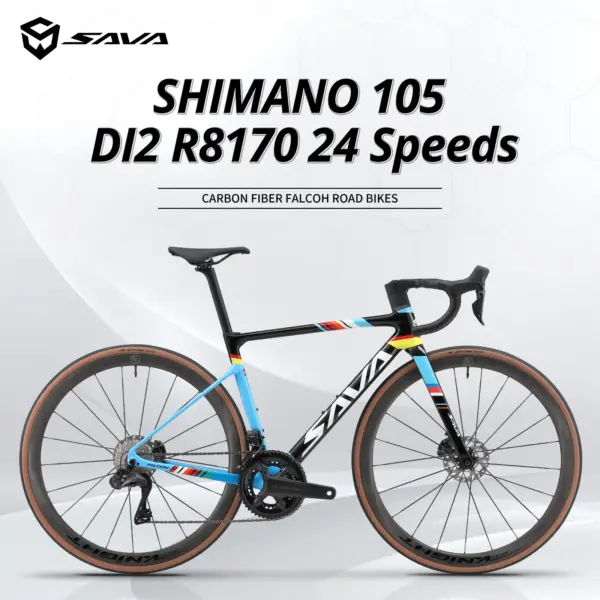 SAVA Racing Team Edition Full Carbon Road Bike CE UCI Certified Ultegra Di2 24Speed ​​Adult Racing Internal Cable Hydraulic