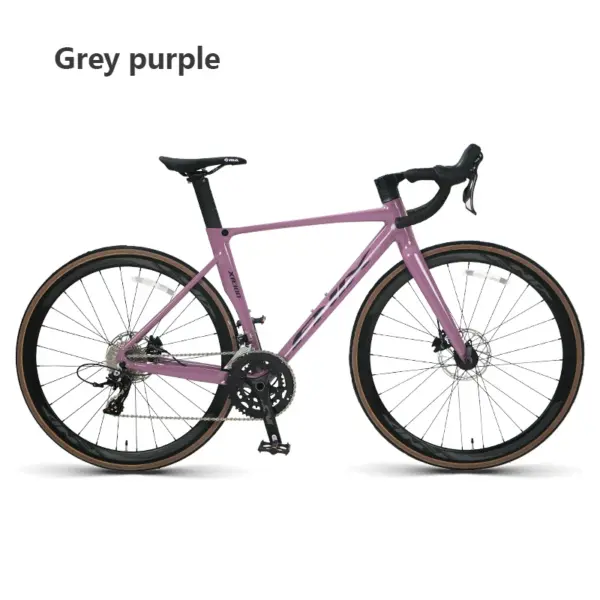 Road Bike Aluminum Alloy Racing Road Bikes 24 speed Oil Disc Brake Adult Men and Women Bend Handles Variable Speed Road Bicycle