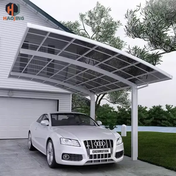 Luxurious Customized Aluminum gazebo carport 2 car exterior 3x6 outdoor metal canopy polycarbonate shed white garage Parking