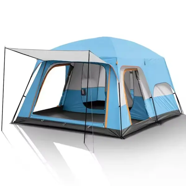 2025 Upgraded Version Two Bedroom One Living Room Windproof Waterproof Folding Tent Portable Family Camping Tent