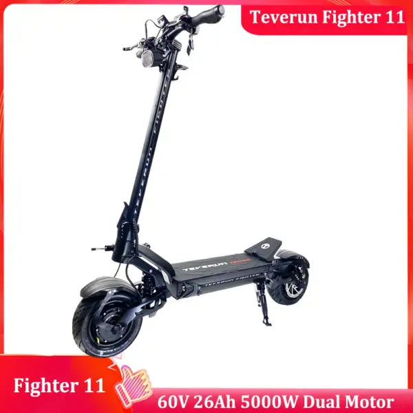 Original Teverun Fighter 11 60V 26Ah Smart BMS Top Speed 85km/h TFT Display Hydraulic Brake Electric Scooter
