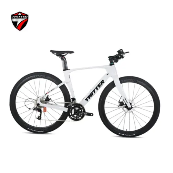 TWITTER GRAVEL-V3 Wheel Peak EDS radio variable 13speed Flat handlebar full carbon fiber gravel road bike hydraulic disc brakes