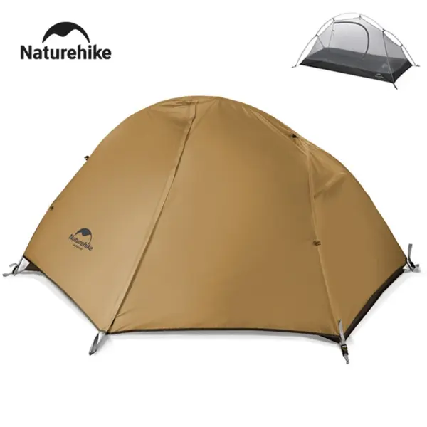 Naturehike 2025 Camping Tent Waterproof Ultralight Portable One Person Nylon Cycling Tent Hiking Backpacking Shelter Tents