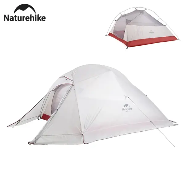 Naturehike 2025 New Cloud 1-3 Person Camping Tent Waterproof Double Layer Mosquito Shelter Tents Ultralight Nylon Outdoor Tent