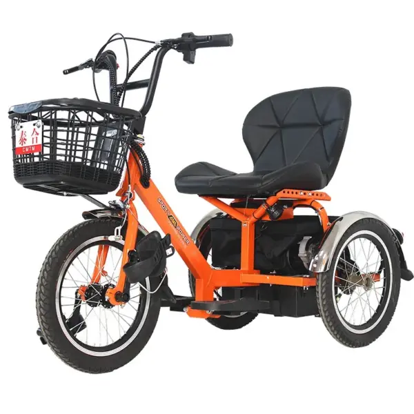 Taihe Electric Pedal Dual-purpose Tricycle, Elderly Power Scooter, Elderly People Step on Light Adult Power Bicycle