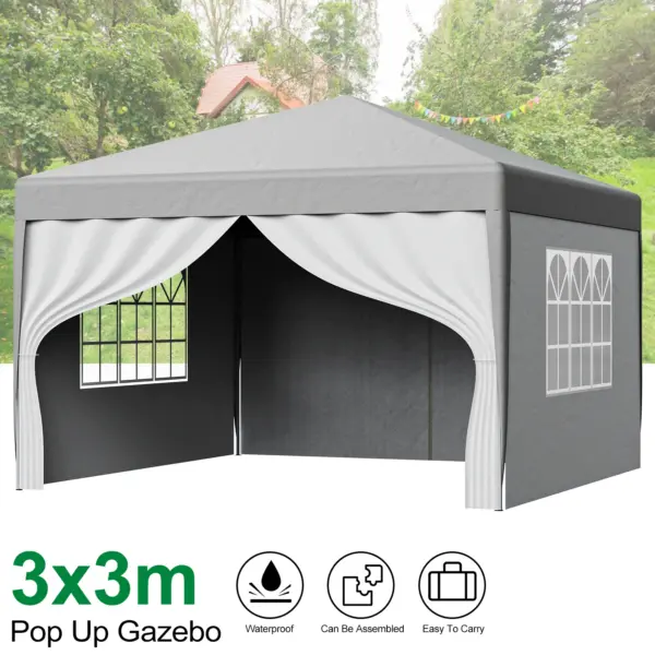 Loefme Outdoor Tent 3x3 5-8 Camping Tent Quick Automatic Opening Beach Fishing Tent Family Travel Picnic Park Anti-UV Shade 2x2m