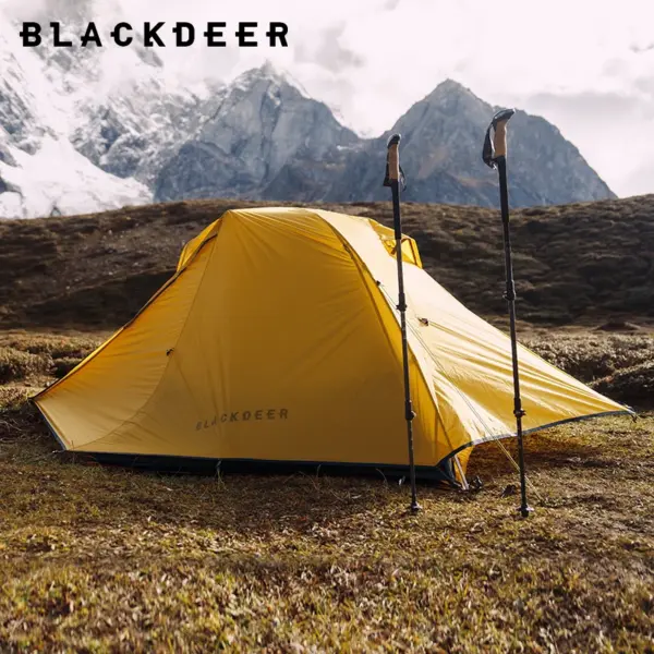BLACKDEER 2 Person Ultralight Tent 20D Nylon Silicone Coated Fabric Waterproof Tourist Backpacking Outdoor Camping 1.47 Kg