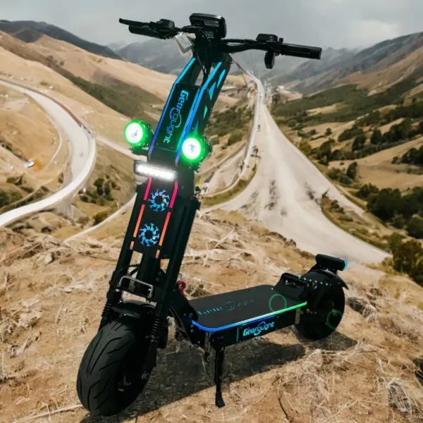 2025 New 15000W 10000W 72V/50Ah/60Ah/100Ah Dual Motor 14 Inch Wheel Foldable E Scooter Long Range Off Road Scooter Electric