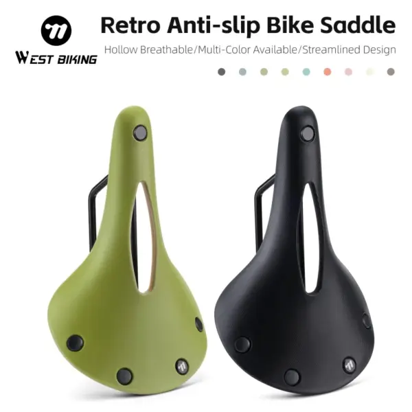 WEST BIKING Bicycle Saddle Lightweight Mountain Road Bike Seat Shock-Absorbing Cycling Saddle Rainproof MTB Bicycle Parts ﻿