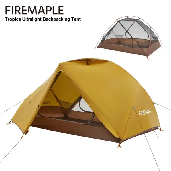 Fire-Maple Tropics Ultralight Backpacking Tent 2 Person 20D Waterproof Easy Setup Hiking Mountaineering Cycling Trekking 1.95KG