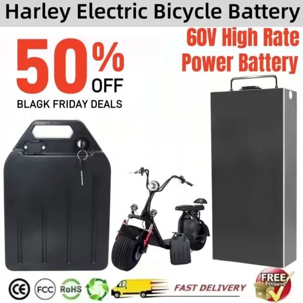 For Harley Citycoco 60V 30/40Ah Electric Motorcycle Waterproof Lithium Battery Suitable For CityCoco Electric Scooter Battery