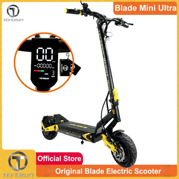 EU Stock Blade Mini Ultra 60V 27Ah Battery NFC Build Inside Display 2*1000W Dual Motor Full Oil Hydraulic Brake 10inch Scooter