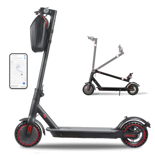 350W Foldable Electric Scooter for Adults and Teens, 8.5 Tires, 36V 10.4Ah Battery, 30KM Range, Commuter E Scooter with APP