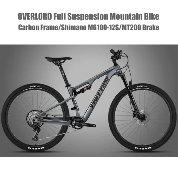 TWITTER 27.5 29 Inch Full Suspension Carbon Mountain Bike Complete XC Downhill Double Suspension MTB Bicycle With M6100-12S