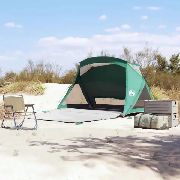 Waterproof 2-Person Beach Tent - Sea Green Portable Outdoor Shelter