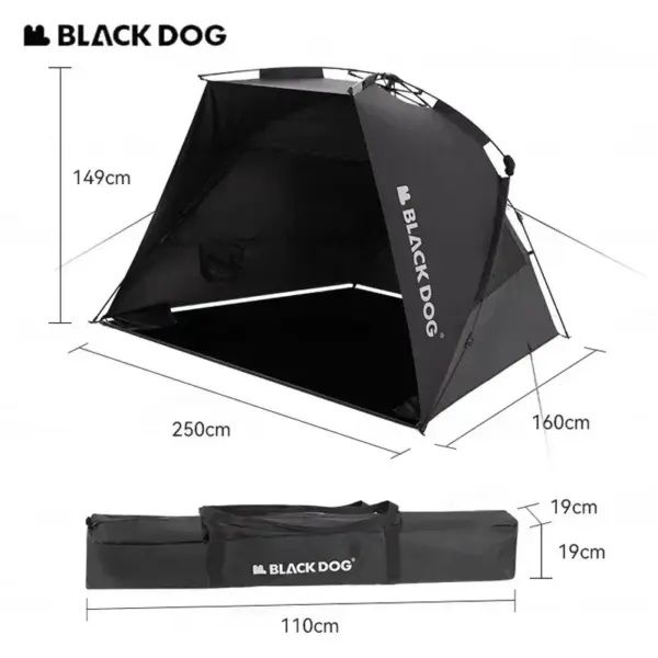 BLACKDOG Beach Travel Automatic Sunshade Dome Tent One-button Waterproof Sunshade 2-3 Person Outdoor Picnic Camping