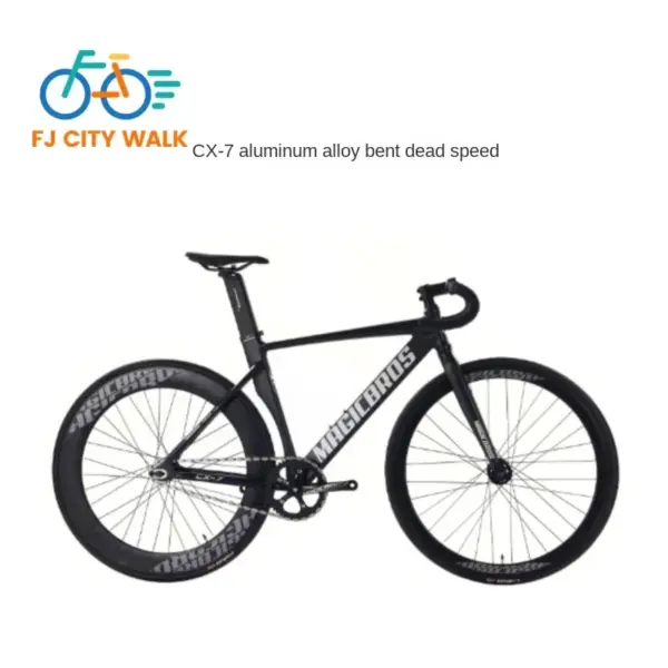 FJ Aluminum Alloy Dead Fly Bicycle Reverse Brake Lightweight CX-7 Road Bike Racing 700C Road Bike Bend Handle Dead Fly 2025