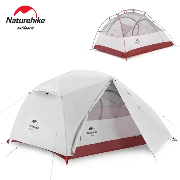 Naturehike Star River 2 Person Backpacking Tent Double Layer Ultralight Camping Hiking Tent Outdoor Travel Beach Tent with Mat