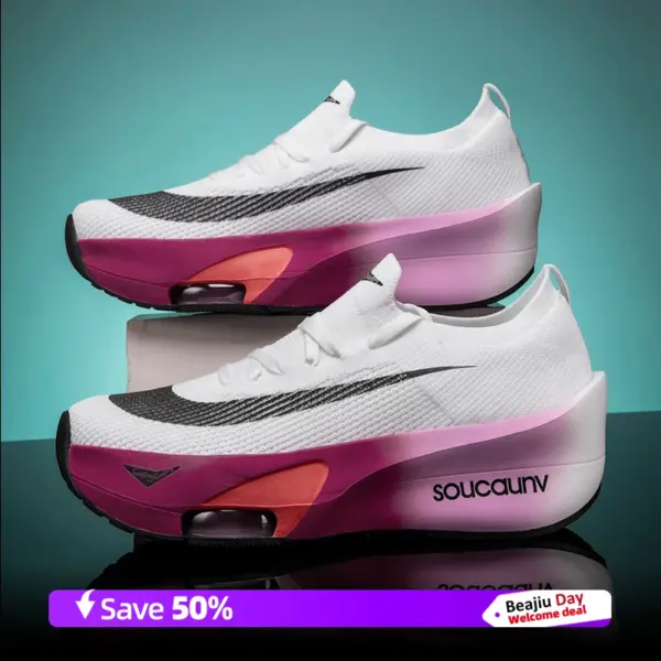 Air Cushion Running Shoes Speciality Marathon Men Sports Breathable Lightweight Women's Comfortable Nonskid Leisure Sneakers