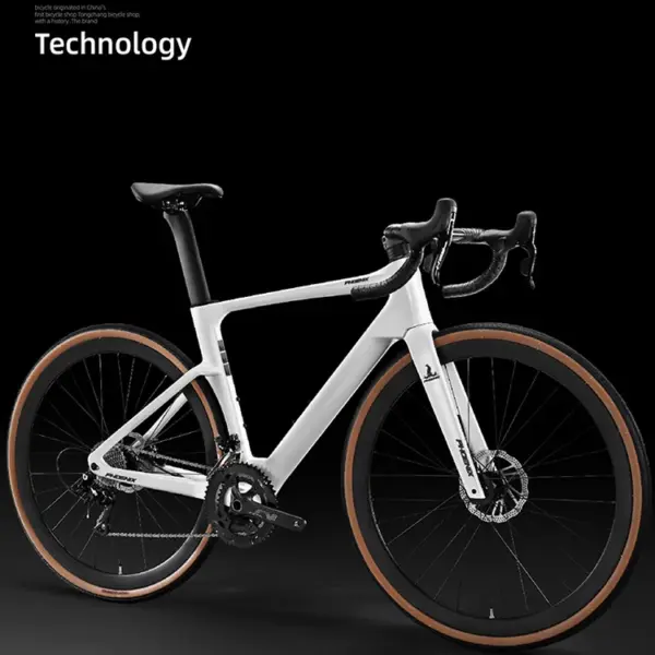 Complete Carbon Road Bicycle, Bending Handle Bike, Adult Carbon Fork, Ultra Lightweight Bike Racing Frame, Carbon Frame