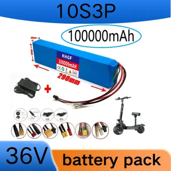 10S3P 36V 100Ah Scooter Battery Pack for Xiaomi Mijia M365 36V Battery pack Electric Scooter BMS Board for Xiaomi M365