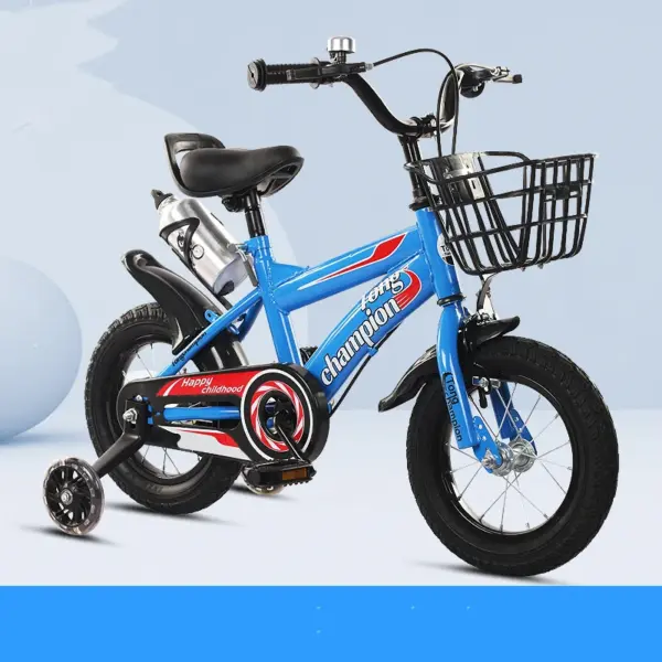 Multiple Sizes Children Bike Boys Girls Toddler Bicycle Adjustable Height Kid Bicycle with Detachable Basket for 2-7 Years Old