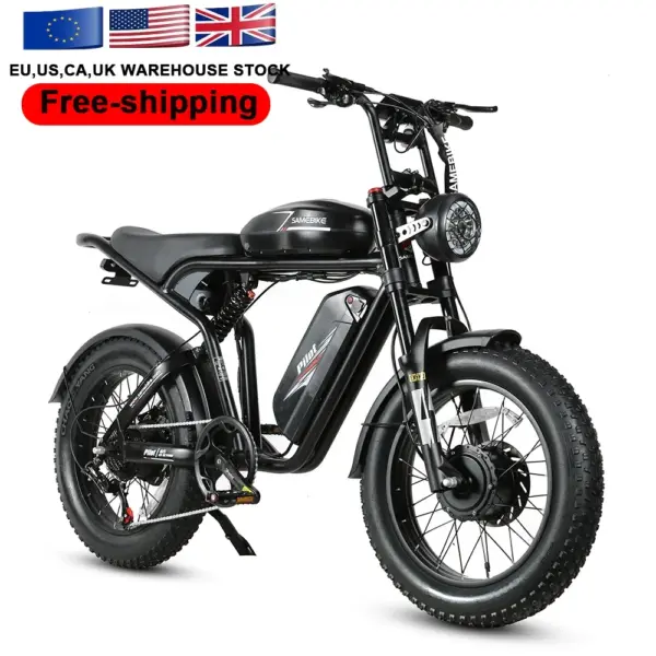 USA RTS All Terrain 20inch Fat Tire Bike 32AH Electric Mountain Ebike 2000W City Ride Off Road Electric Bikes