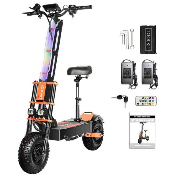 X8P China Upgraded e scooter 8000W 60V 40AH 13/14 inch Dual Motor Adult Off-road Electric Scooter Speed 100KM/H Mileage 120KM