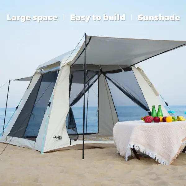 2-3 Person outdoor camping pop-up tent waterproof, windproof and rainproof carpa ventilation upgrade bring storage bag camping