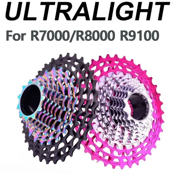 Ultralight Cassette 11 12 Speed Cassette Road Bike Hg Freewheel Sprocket 36t 34t 32t 11-Speed 12-Speed Sprocket 11v 12v Flywheel