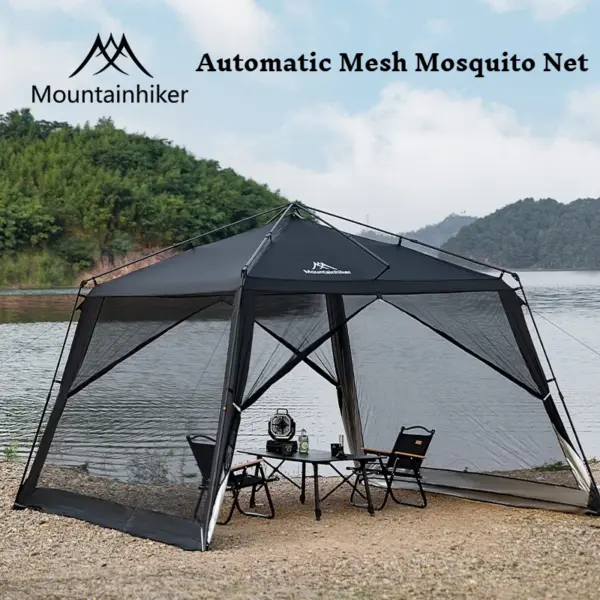 Mountainhiker Outdoor camping automatic mesh dome tent with quick opening large capacity rain and sun protection sunshade canopy