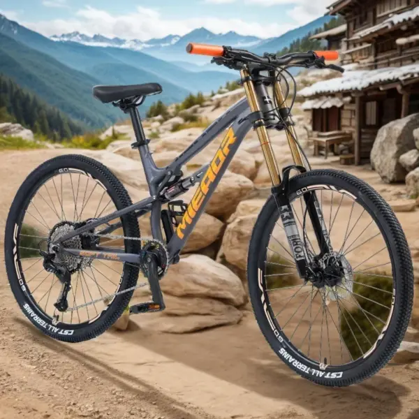 26 inch soft tail mountain bike air pressure shock absorption outdoor bicycle 11-speed MTB oil brake downhill off-road racing