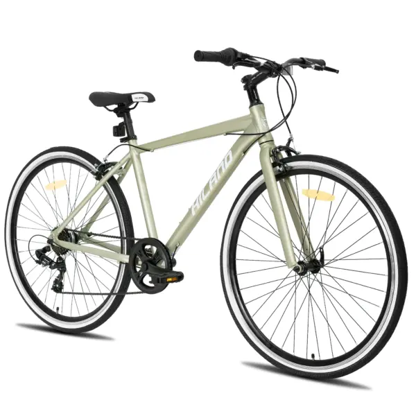 Men's and women's hybrid bikes, Aluminum frame, 700C wheels, city commuter bike, Shimano drivetrain, 7-speed road bike