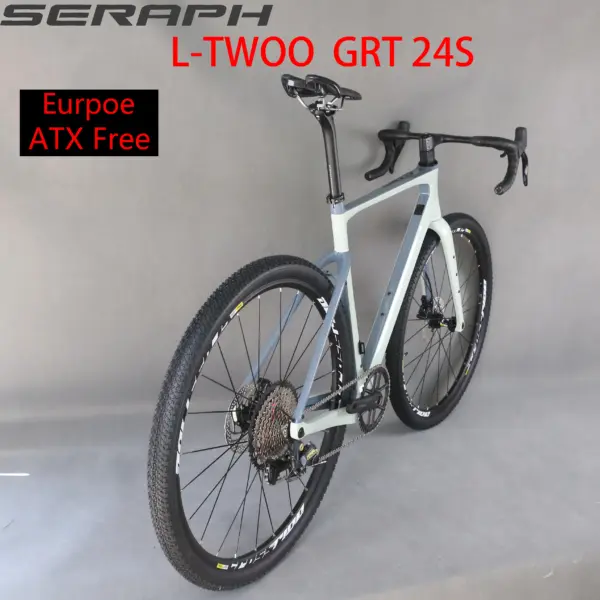 SERAPH-Carbon Gravel Bike,Full bike , Carbon bicycle , 45C Tires, L-TWOO GRT Groupset Aluminum Wheels, Gravel Bikes