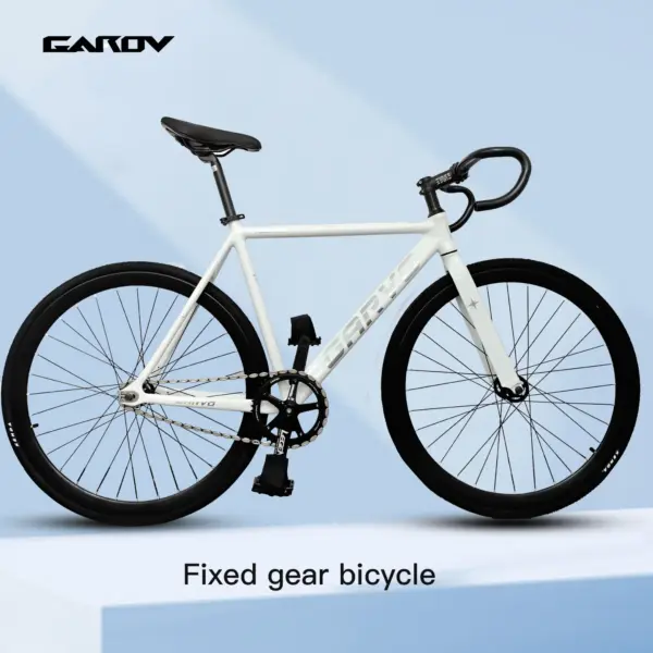 700c Fixed Gear Bike Black Aluminum alloy Road Bicycle for Sports women man Adults