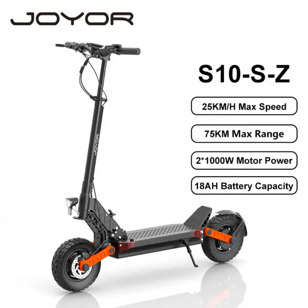 JOYOR S10-S-Z Foldable Adult Electric Scooter E-Scooter 25 KM/H Electric Kick Scooter 2000W Skateboards 60V 18Ah Kickboard