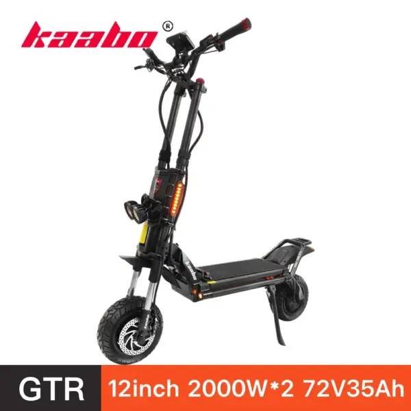 KAABO Wolf King GTR Electric Scooter (2000W*2 72V 35Ah Portable Full hydraulic 160mm 12inch CST)
