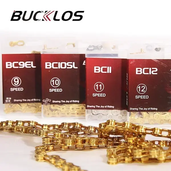 BUCKLOS Bike Chain MTB 12 Speed 11 Speed Bicycle Chain EL SL Mountain Road Corrente 12v 11v Current Cycling 10S 9S 8S Bike Parts